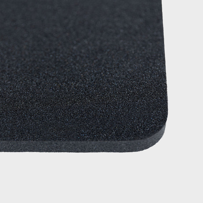 Marena Recovery style BLF breathable lipo foam in black, shown from the corner.