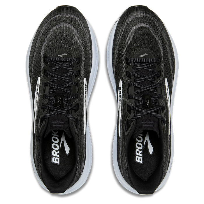 Brooks Men's Ghost 18 Running Shoes in Black/Grey/White AW26