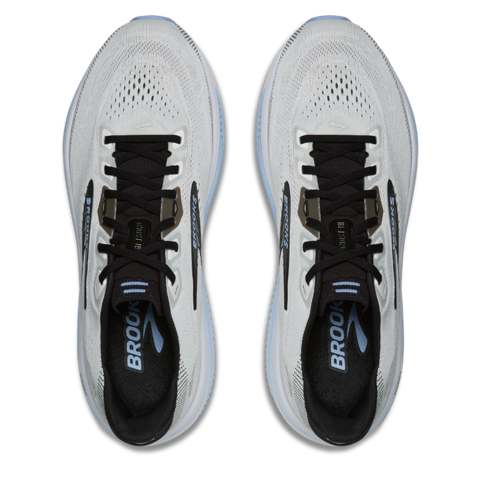 Brooks Men's Ghost 18 Running Shoes in White/Black/Open Air AW26