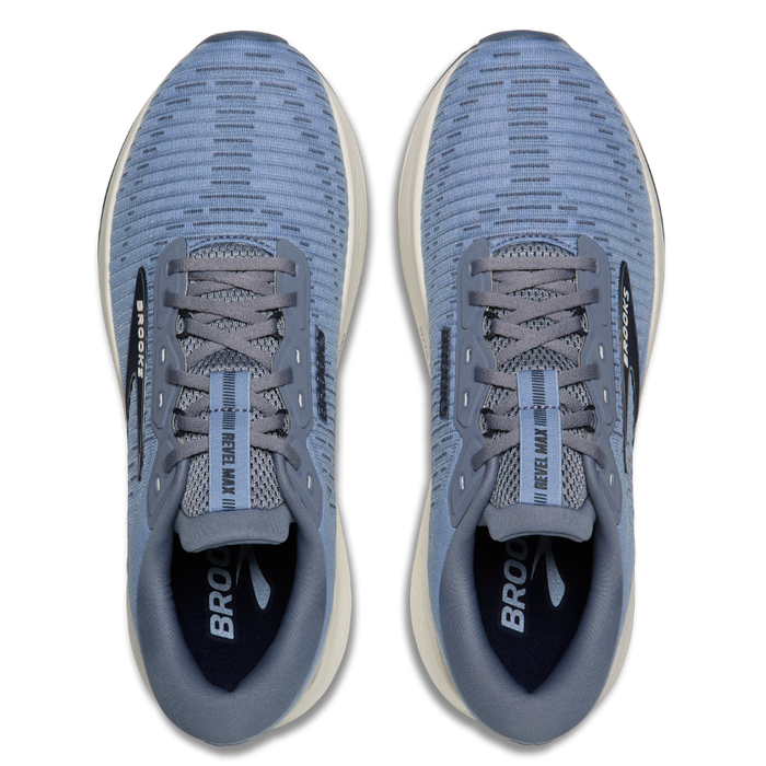 Brooks Men's Revel Max Running Shoes in Rain Washed/Grey/Navy AW26