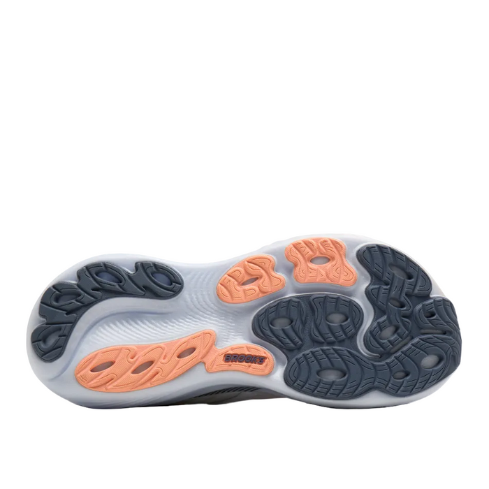 Brooks Women's Adrenaline GTS 25 Running Shoes in Oyster Mushroom/Peach/Grape AW26