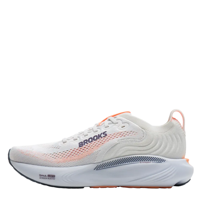 Brooks Women's Adrenaline GTS 25 Running Shoes in Oyster Mushroom/Peach/Grape AW26
