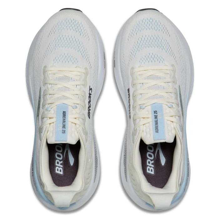 Brooks Women's Adrenaline GTS 25 Running Shoes in Star White/Nantucket/Chrome AW26