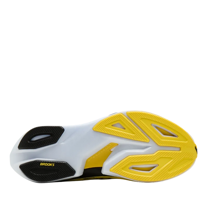 Brooks Women's Hyperion Max 4 Running Shoes in White/Cyber Yellow/Black AW26