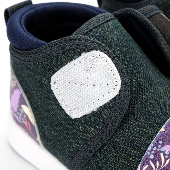 Butterfly Daydream Squeakerless Toddler Shoes | Purple/Denim Squeakerless Shoes ikiki® Shoes