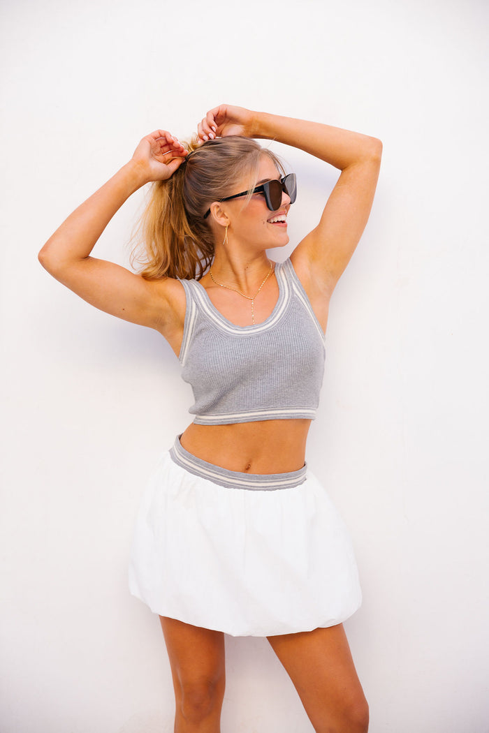 Callie Mini Skirt - White