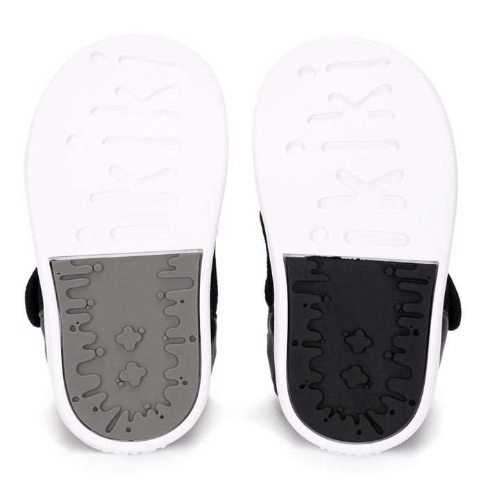 Checkered Squeakerless Toddler Sandals | Black/White Squeakerless Sandals ikiki® Shoes