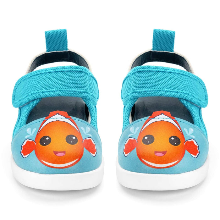Clownfish Squeaky Toddler Sandals | Blue/Orange Squeaky Sandals ikiki® Shoes