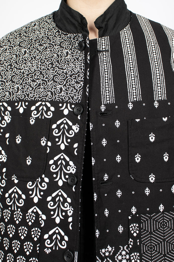 CN Jacket Black/White Patchwork Print