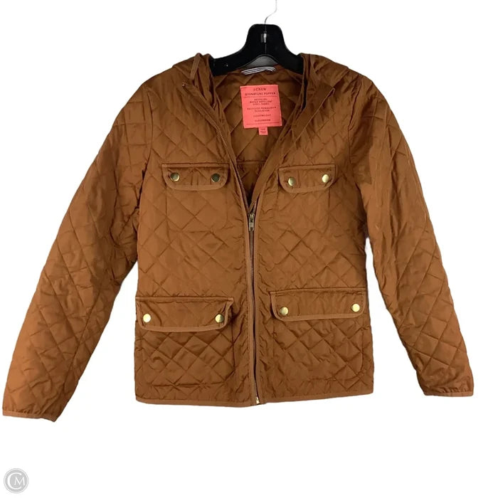 Coat Puffer & Quilted By J. Crew In Orange, Size: Xxs