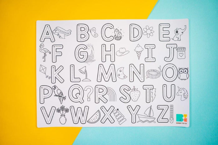 Colouring Mat | Reusable and Washable | Capital English Alphabet - Bombay Toy Company