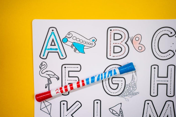 Colouring Mat | Reusable and Washable | Capital English Alphabet - Bombay Toy Company