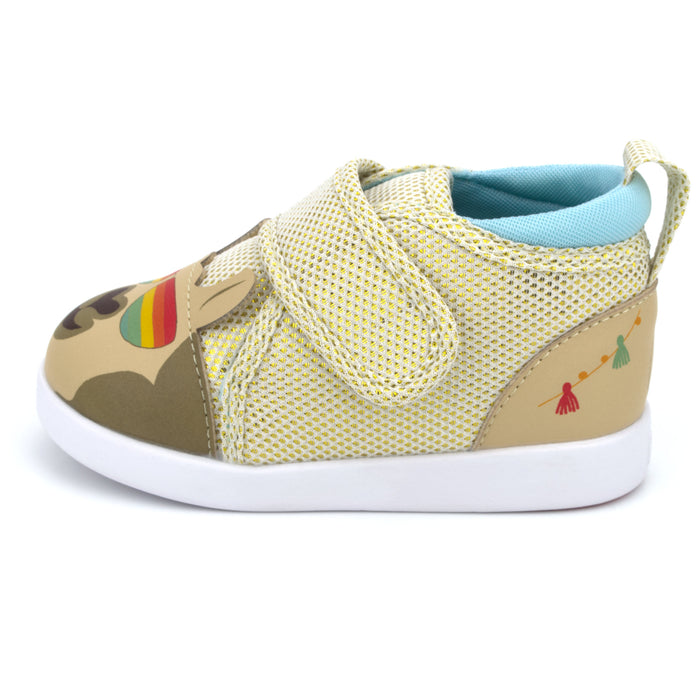 Cool Llama Squeaky Single Shoe for Boys and Girls V2 | White/Teal | (One Shoe Only)