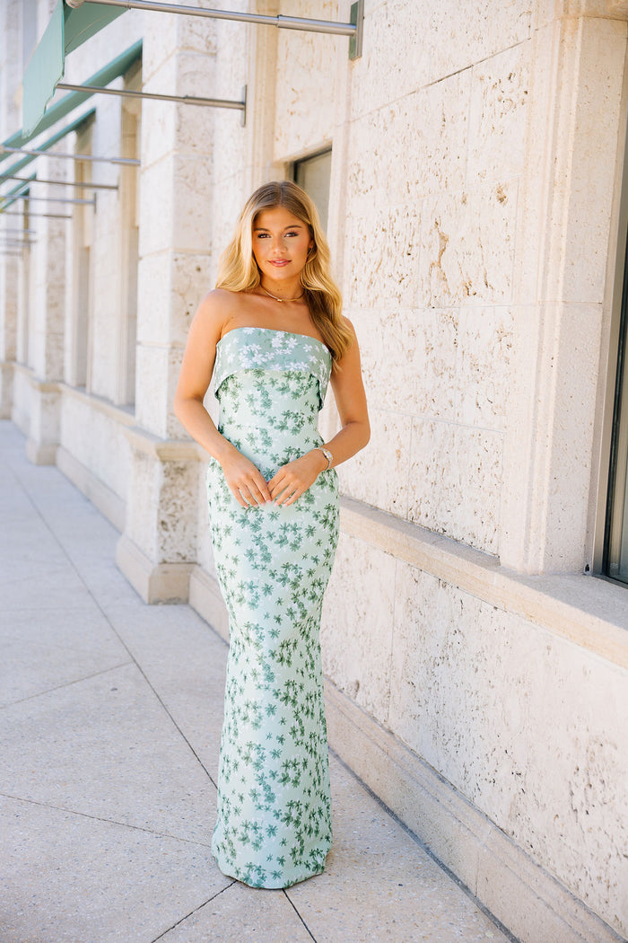 Coraline Gown - Blue/Green
