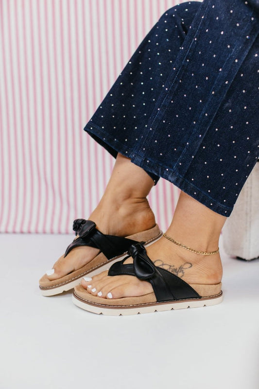 Corky's Black Never Settle Sandals - Macoma Boutique305 Flats