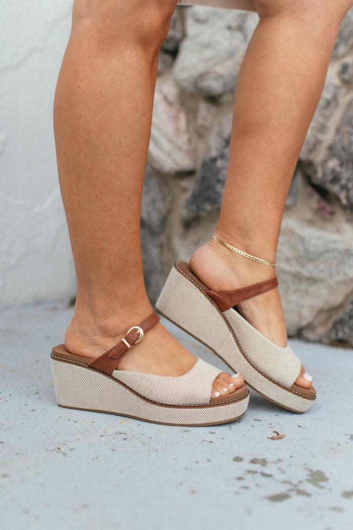 Corky's Bourbon Combo Treat Yourself Wedges - Macoma Boutique302 Wedges & Heels