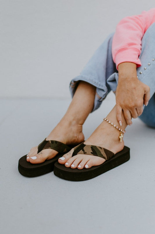 Corky's Camo Overboard Sandals - Macoma Boutique304 Sandals