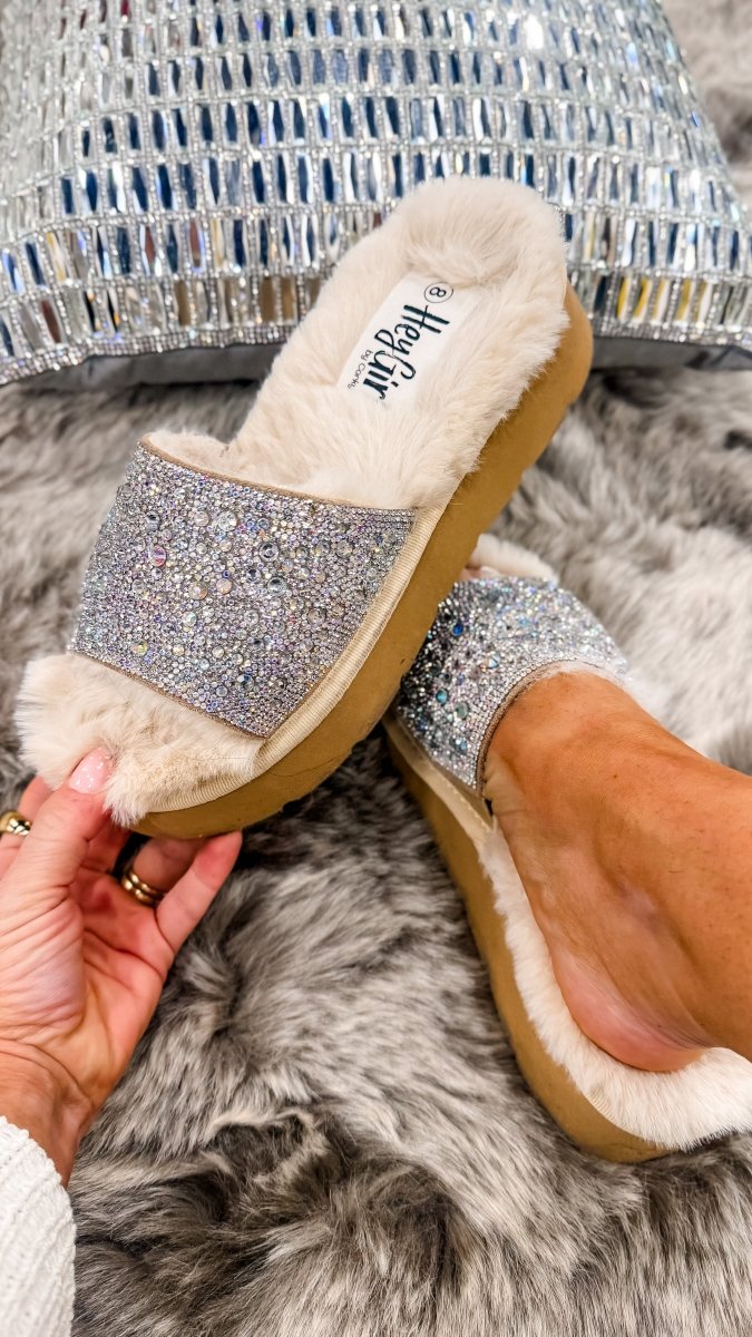 Corky's Clear Rhinestones It's Official Shoes - Macoma Boutique302 Wedges & Heels