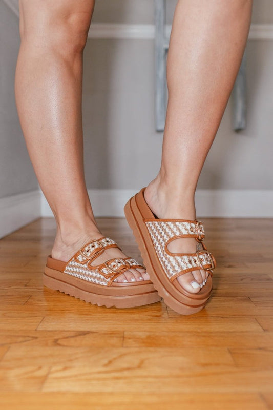 Corky's Cognac Combo Word On The Street Sandals - Macoma Boutique304 Sandals
