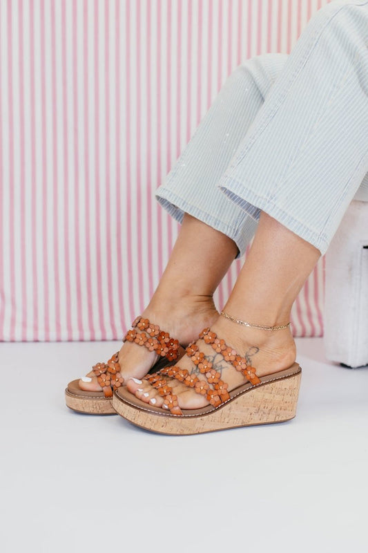 Corky's Cognac Let's Be Friends Wedges - Macoma Boutique302 Wedges & Heels