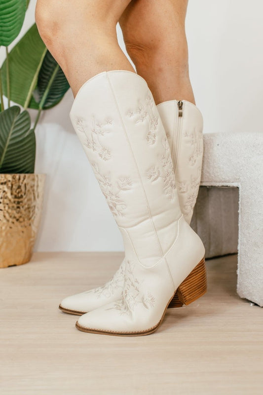 Corky's Ivory Tumbleweed Boots - Macoma Boutique303 Mules & Boots