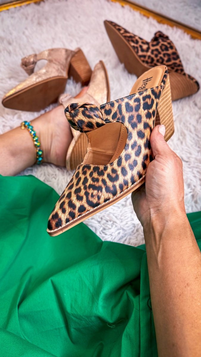 Corky's Leopard Knot Gonna Happen Heels - Macoma Boutique302 Wedges & Heels