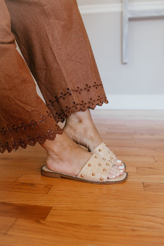 Corky's Raffia With Studs Come Aboard Sandals - Macoma Boutique305 Flats
