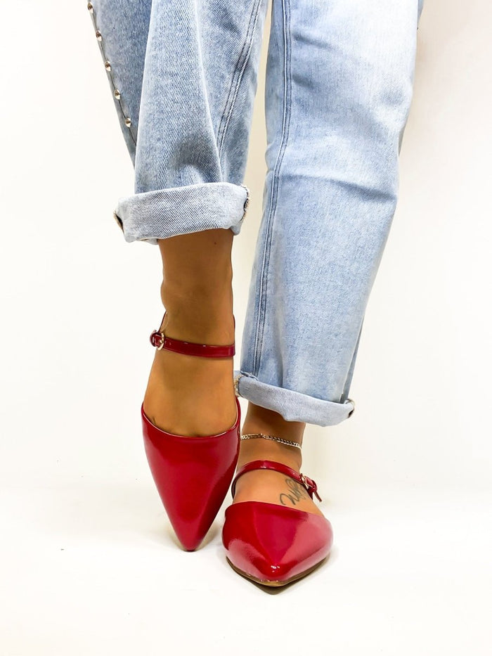 Corky's Red Patent Wanna Grab Drinks Flats - Macoma Boutique305 Flats