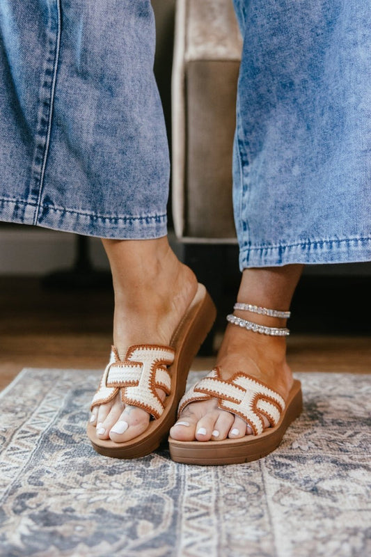 Corky's Tan Combo On The Edge Sandals - Macoma Boutique304 Sandals