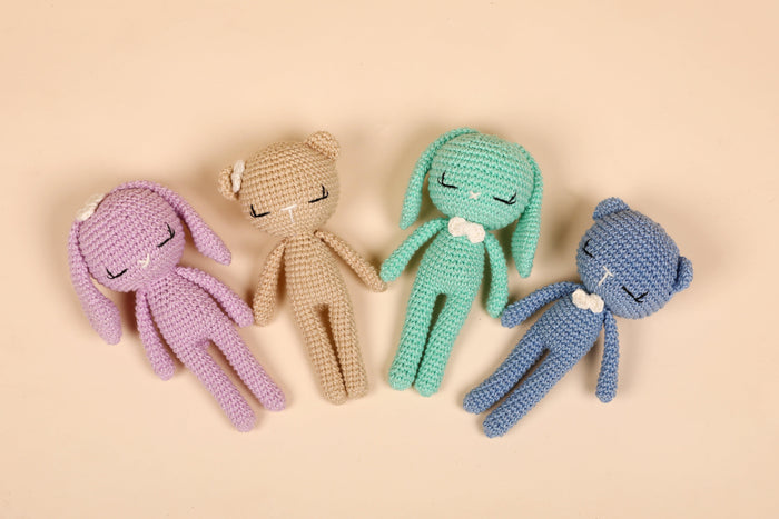 Crochet Doll for Babies | Bears & Bunnys - Bombay Toy Company