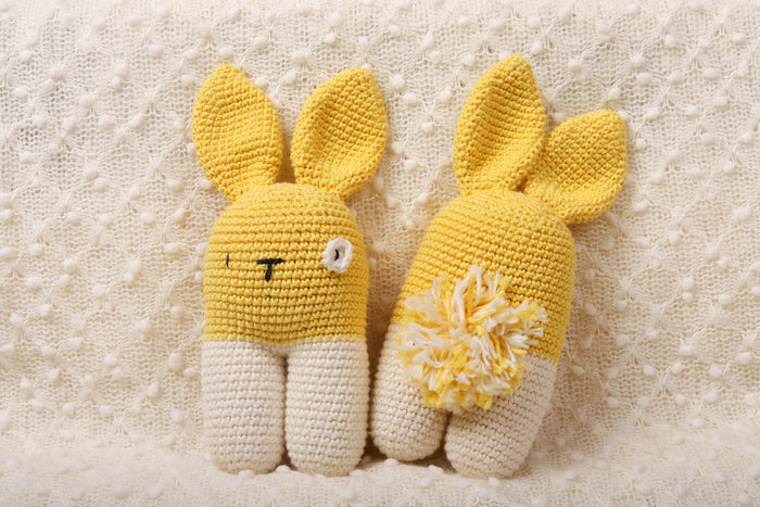 Crochet Rattle for Babies | Bubblegum Rattle - Bombay Toy Company