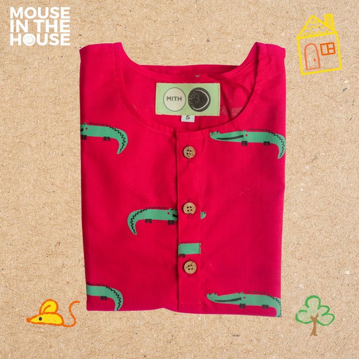 Crocodile - Unisex Red Nightdress