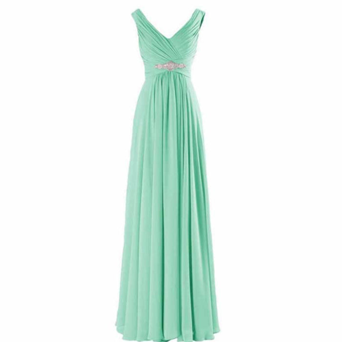Custom Formal Dress Chiffon Bridesmaid Dress Long Maxi Dresses