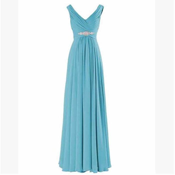 Custom Formal Dress Chiffon Bridesmaid Dress Long Maxi Dresses