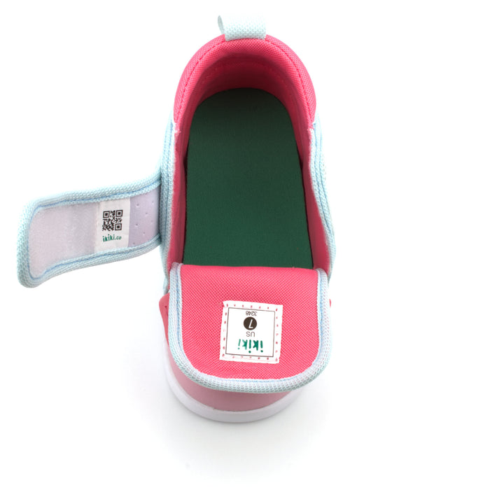 Cute Pig Squeaky Single Shoe for Girls and Boys V2 | Pink/Sparkly Blue | (One Shoe Only)