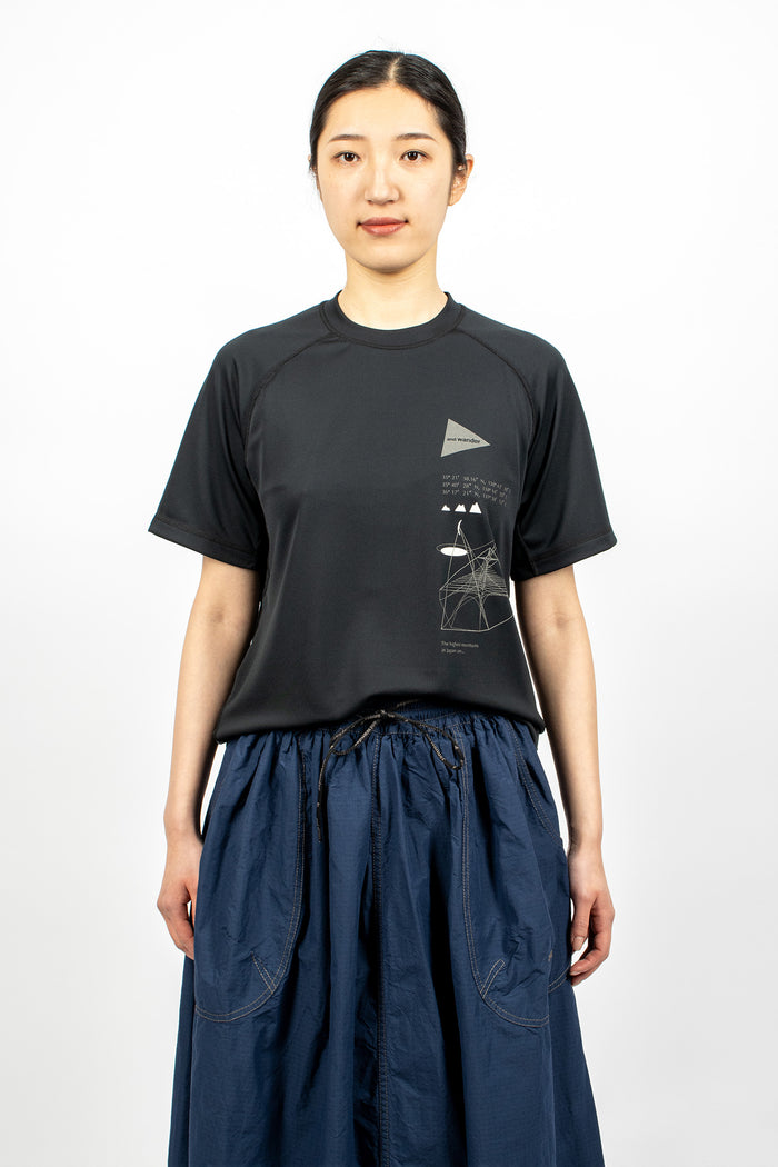 Dry Jersey SS Print T-Shirt Black