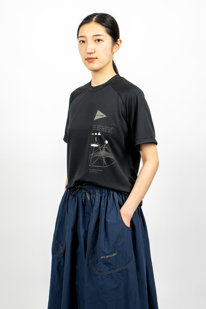 Dry Jersey SS Print T-Shirt Black