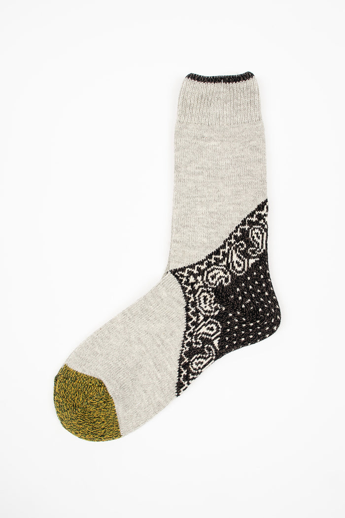 EK-553XSB Bandana Paisley Sock Black