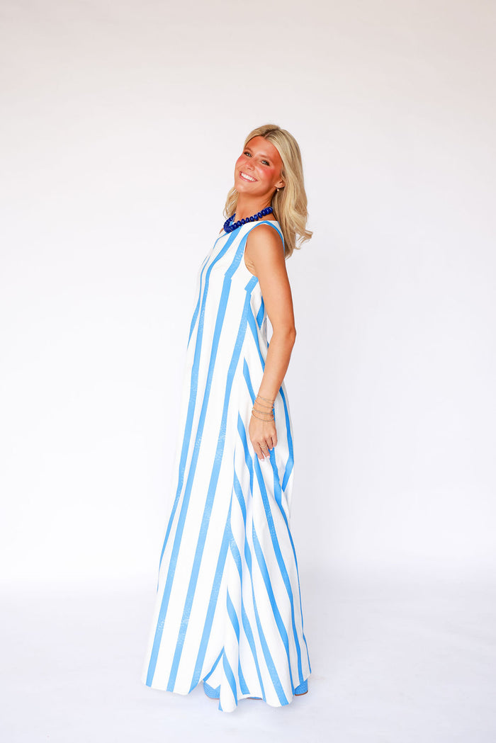 End Zone Maxi - Blue Stripe