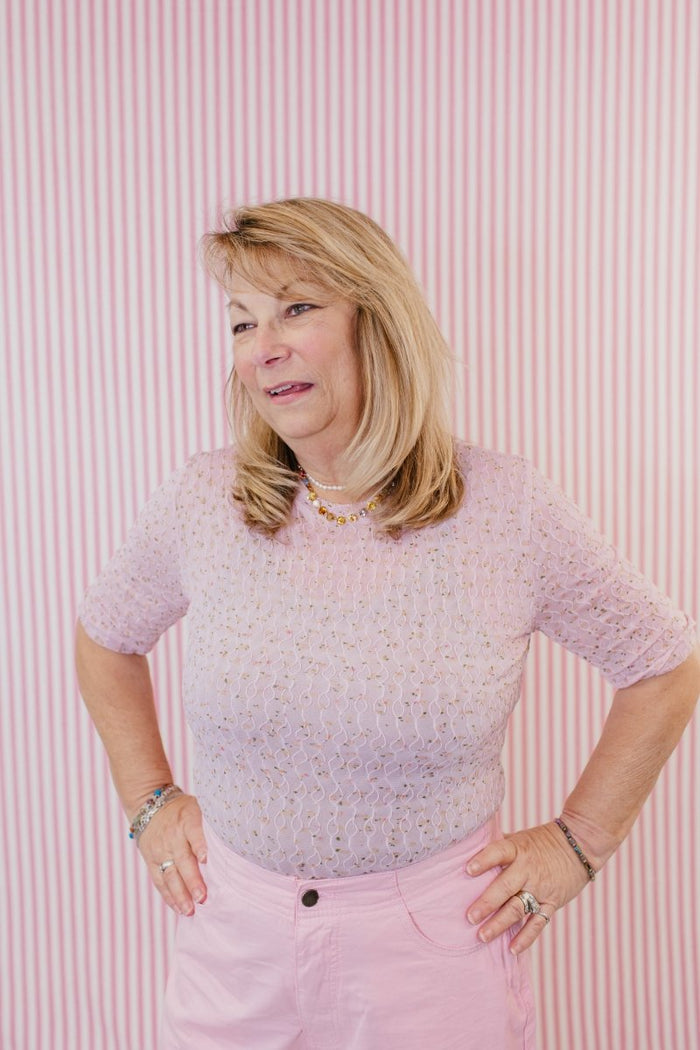 Feminine Feels Top - Macoma Boutique100 Short Sleeve