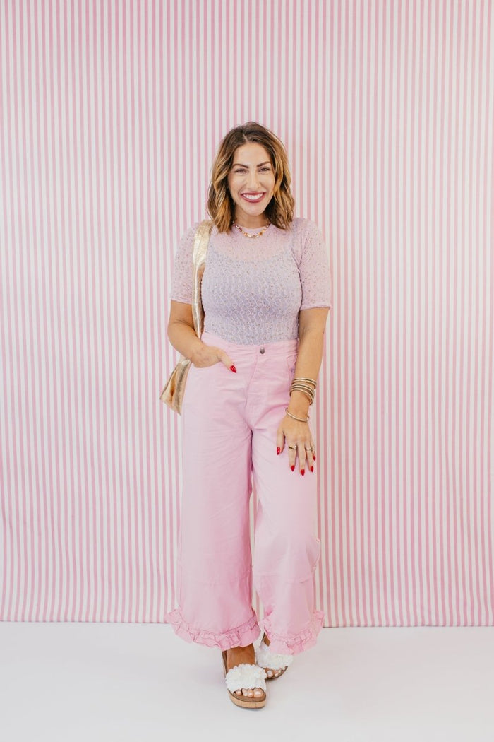 Feminine Feels Top - Macoma Boutique100 Short Sleeve