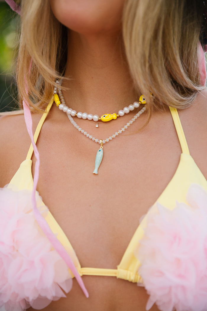 Fish Necklace - Lemon