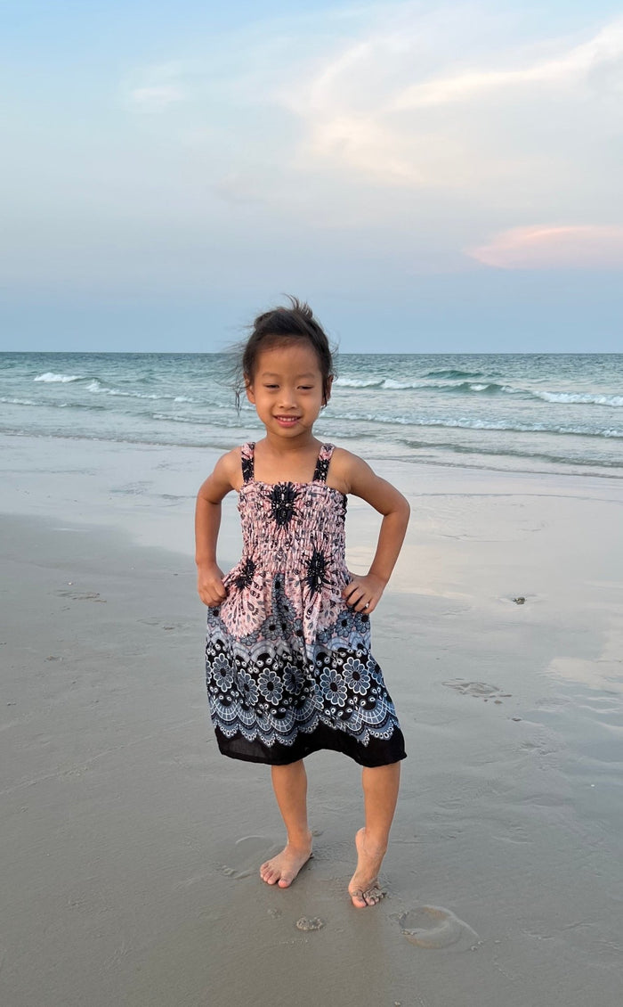 Flower Mandala Kids Summer Dress - Lannaclothesdesign Shop