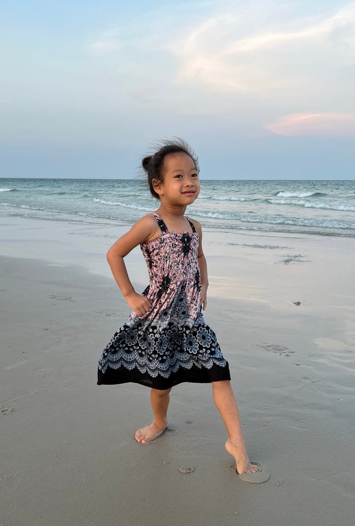 Flower Mandala Kids Summer Dress - Lannaclothesdesign Shop