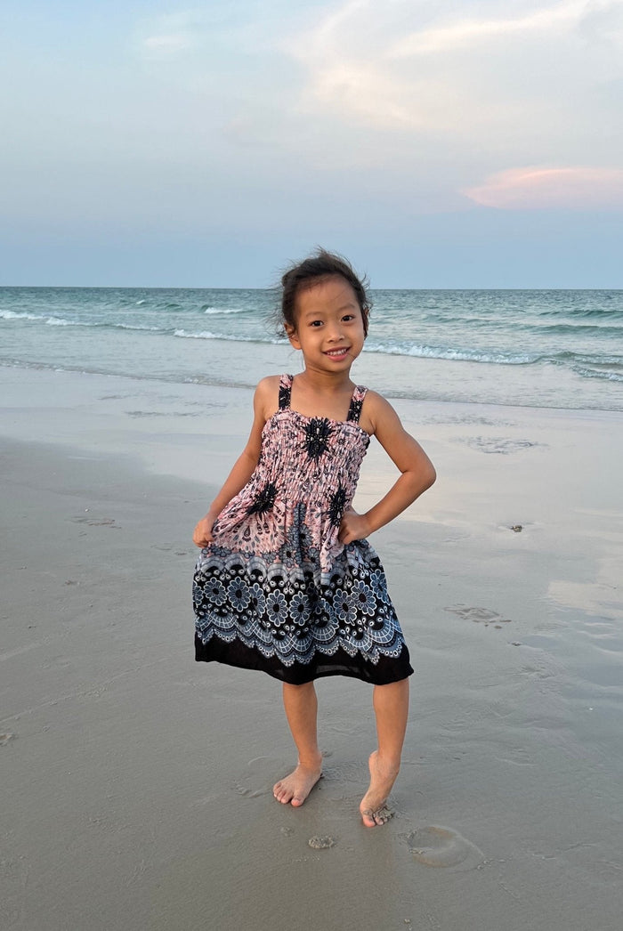 Flower Mandala Kids Summer Dress - Lannaclothesdesign Shop