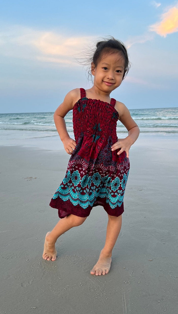 Flower Mandala Kids Summer Dress - Lannaclothesdesign Shop