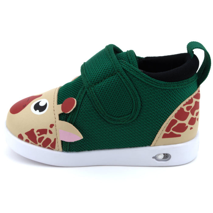 Giraffe Squeaky Toddler Shoes for Boys and Girls V2 | Green