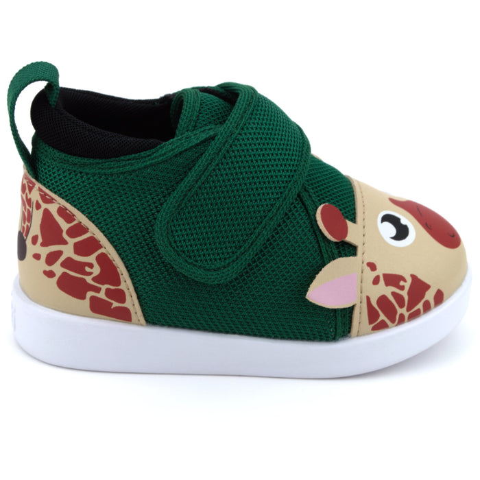 Giraffe Squeaky Toddler Shoes for Boys and Girls V2 | Green