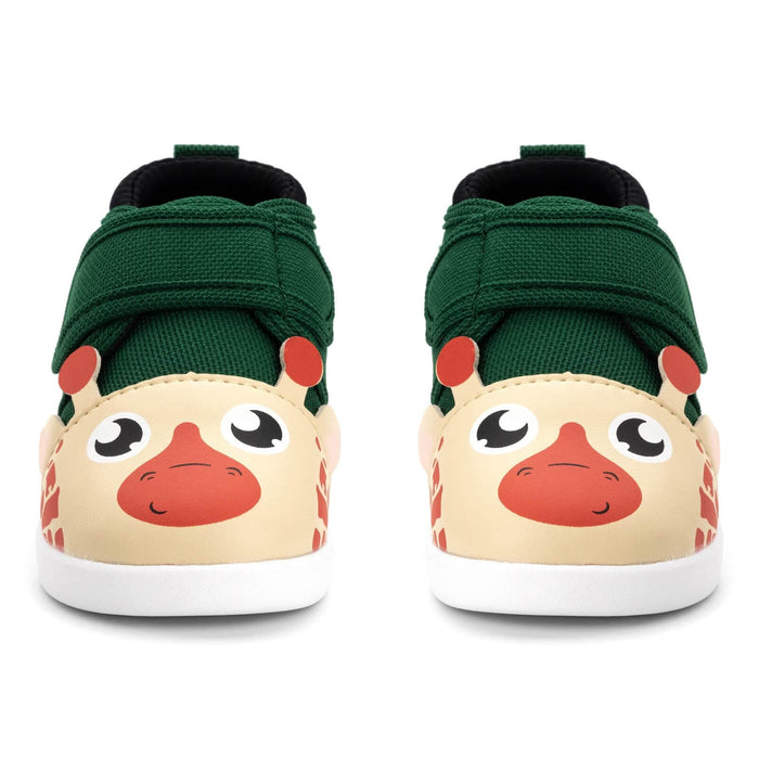 Giraffe Squeaky Toddler Shoes | Green Squeaky Shoes ikiki® Shoes