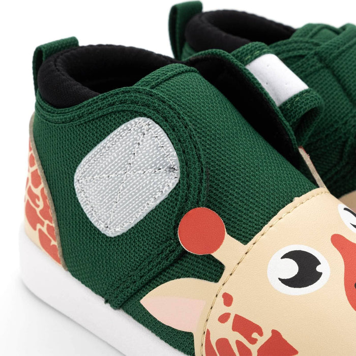 Giraffe Squeaky Toddler Shoes | Green Squeaky Shoes ikiki® Shoes